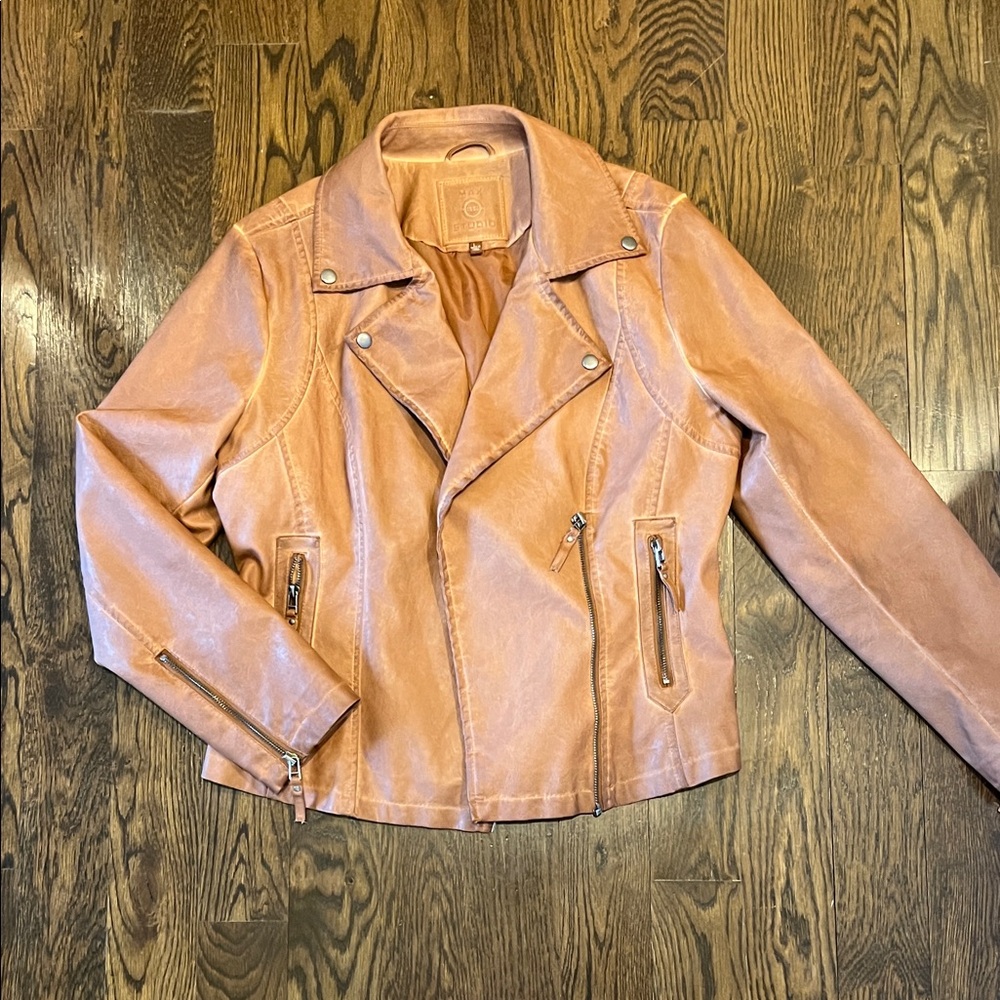 Cognac Women's Tan Leather Jacket